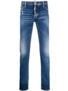 Dsquared2 Straight-leg Jeans In Blue