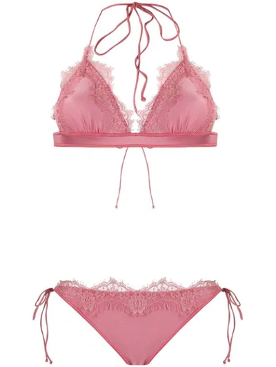 Oseree Traivalle Bikini Set In Pink