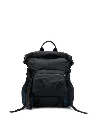 Bottega Veneta Cargo Pocket Backpack In Black