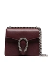 Gucci Burgundy Dionysus Mini Leather Shoulder Bag In Red