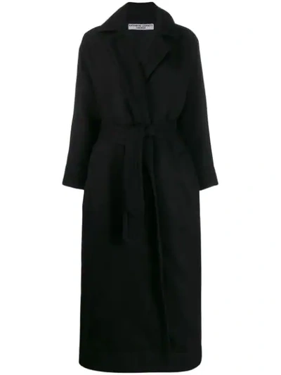 Katharine Hamnett Maxi Oversized Coat In Black