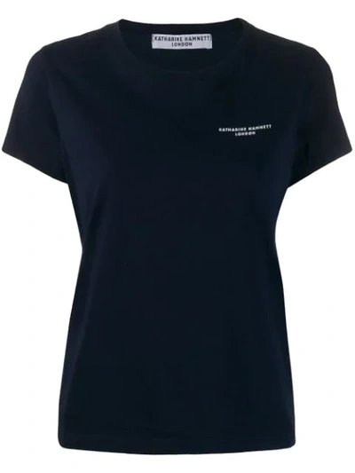 Katharine Hamnett Classic Logo T-shirt In Blue