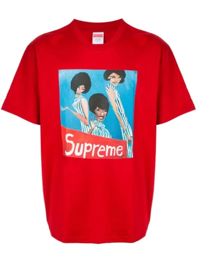 Supreme Group T-shirt In Red
