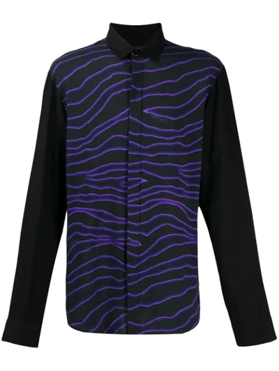 Just Cavalli Abstract Print Shirt In Black