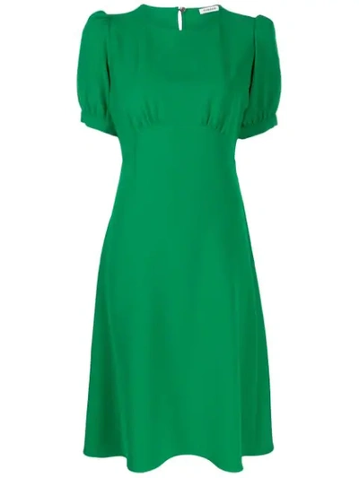 P.a.r.o.s.h Puffed Sleeve Dress In 005 Green