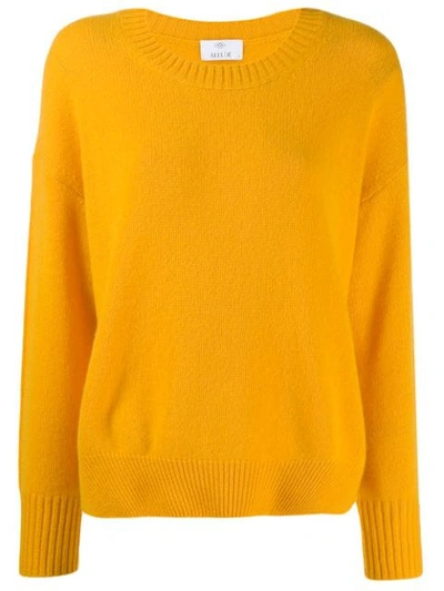 Allude Lightweight Sweatshirt In Yellow