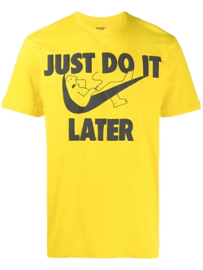Chinatown Market Do It Later T-shirt In Yellow