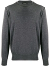 Roberto Collina Crew Neck Jumper In Grey