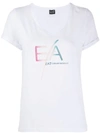 Ea7 Logo Printed T-shirt In White