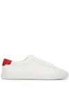Saint Laurent Andy Low-top Sneakers In White