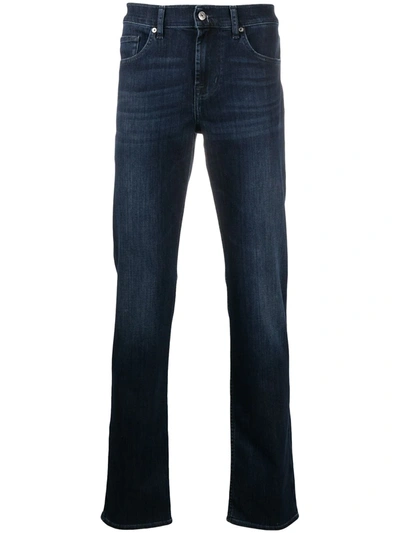 7 For All Mankind - Dark Blue Slimmy Weightless Denim Jeans Jsmsa890db In Multi