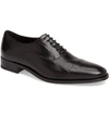 Bruno Magli Men's Martico Leather Cap-toe Dress Shoes In Black Calf