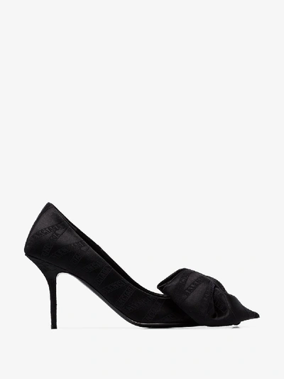 Balenciaga Black Square Knife Bow Shoes | ModeSens
