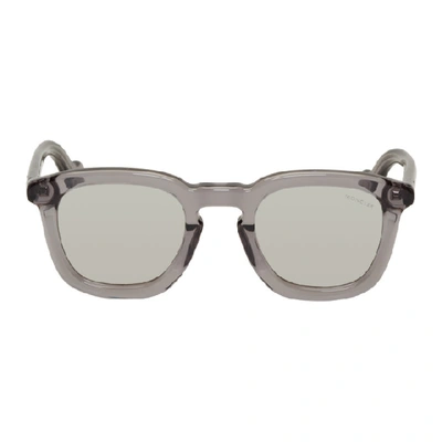 Moncler Transparent Mr ml 0006 Sunglasses In 20c Grey | ModeSens