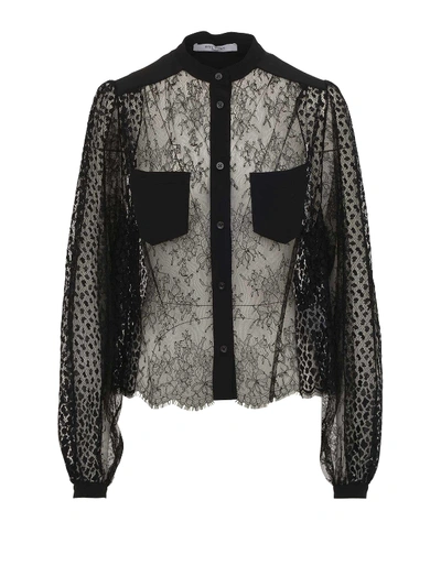 Givenchy Black Chantilly Lace Shirt