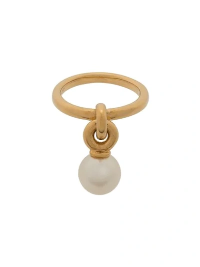 Mulberry Grace Small Brass Ring In Gold