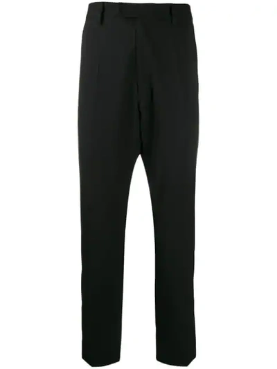 Just Cavalli Drop-crotch Tailored Trousers In Black