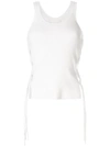 Dion Lee Fitted Cut-out Top In White