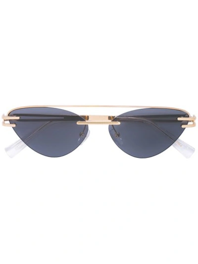 Le Specs The Coupe Sunglasses In Gold