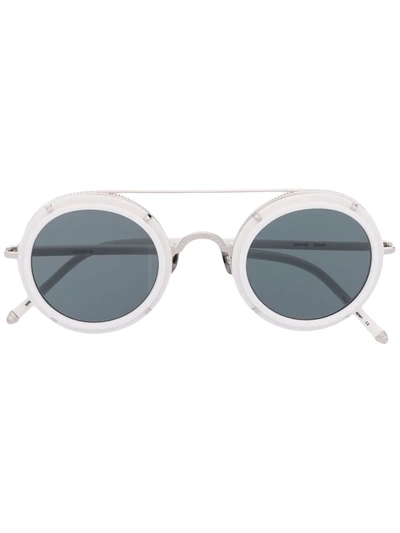 Matsuda Circle Frame Sunglasses In White