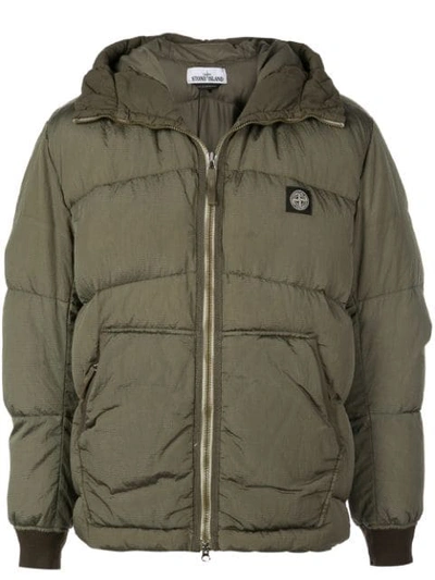 Stone Island Padded Jacket In Olive