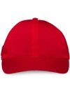 Prada Men's Logo-plaque Baseball Cap In Red