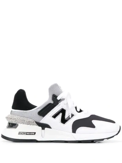 New Balance Lace-up Sneakers In White ,black