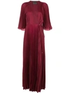 Ginger & Smart Tempera Wrap Gown In Red