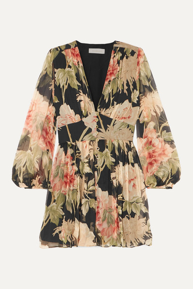black chiffon playsuit