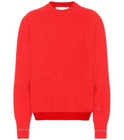Victoria Beckham Wool Sweater In Red