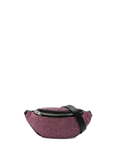 Alexander Wang Embellished Chain Belt Bag In Pink