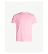 Sandro Solid Regular-fit Cotton-jersey T-shirt In Pink