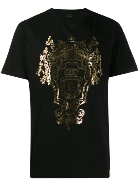 Billionaire T-shirt Mit Wappen-print In Black | ModeSens