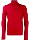 Nuur Roll Neck Jumper In Red