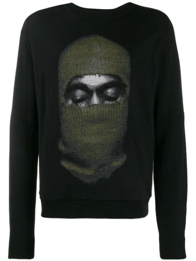 Ih Nom Uh Nit Balaclava Print Sweatshirt In Black