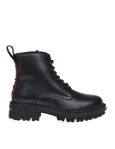 Dsquared2 Anfibio In Leather Color Black