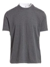 Brunello Cucinelli Men's Spa Crew T-shirt In Grey