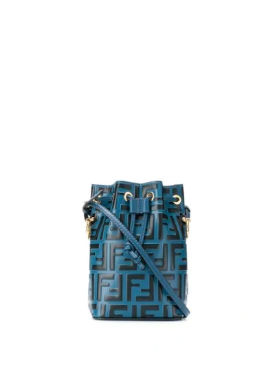 Fendi Mon Tresor Bucket Bag In Blue