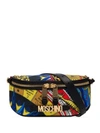 Moschino Astrology Print Belt Bag In Yellow