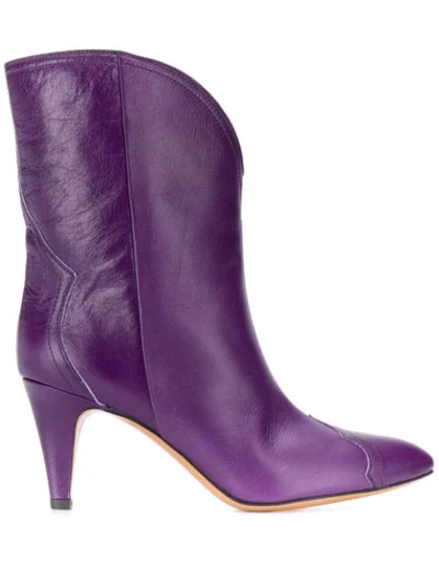 Isabel Marant Saloon Boots In Purple