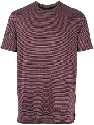 Emporio Armani Printed Straight-fit T-shirt In Red