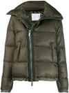 Sacai Padded Jacket In Green