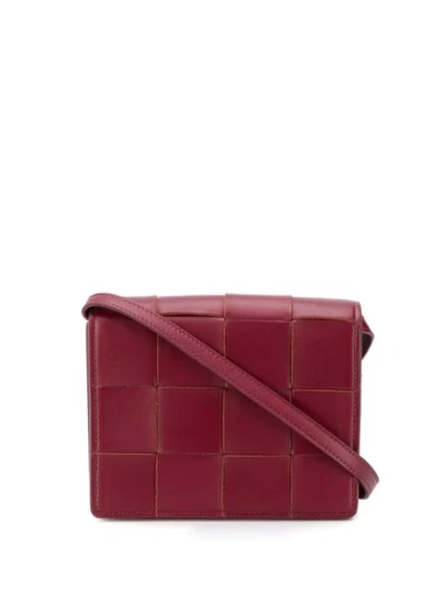 Bottega Veneta Cassette Shoulder Bag In Red