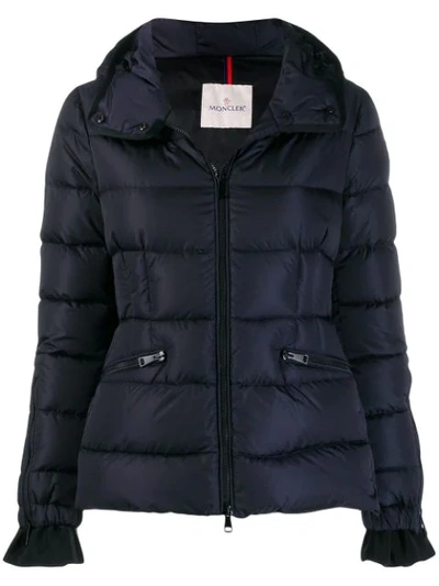 Moncler Puffer Jacket In Blue