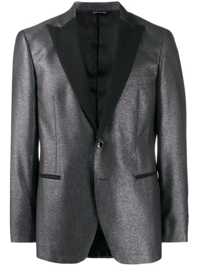 Tonello Tuxedo Collar Blazer In Grey