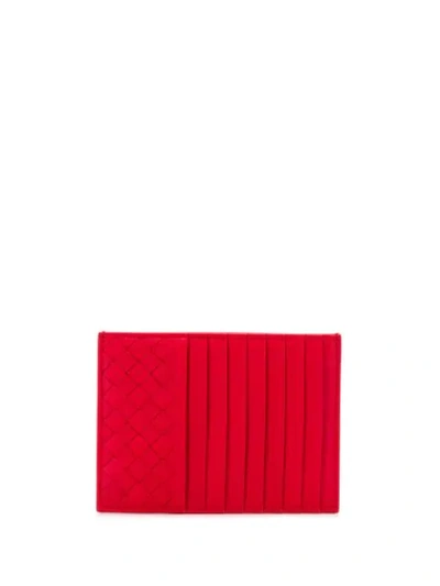 Bottega Veneta Slip Cardholder In Red