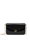 Fendi Leather Wallet-on-chain In Black