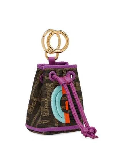 Fendi Nano Mon Tresor Charm In Brown