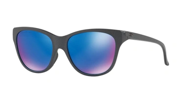 Oakley Woman Sunglass Oo9357 Hold Out In Sapphire Iridium Polarized