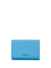Balenciaga Ville Accordion Wallet In Blue